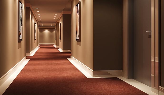 Carpet on floor