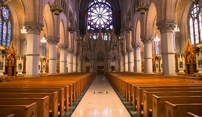 Clean and well-maintained church interior after professional cleaning