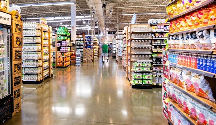 Clean retail store