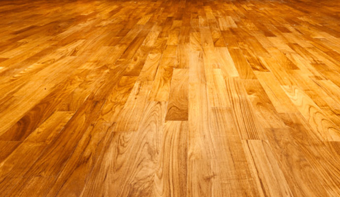 Clean wood floor
