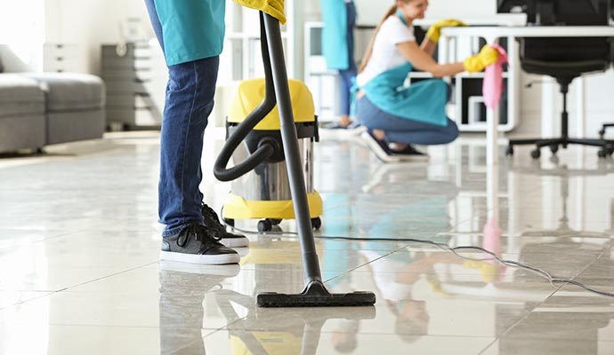 Professional commercial space floor cleaning service