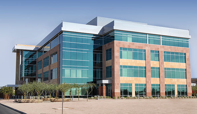 Commercial office building exterior