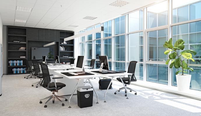 Clean office space