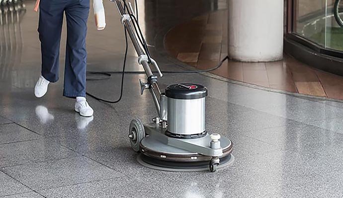 Commercial floor cleaning service