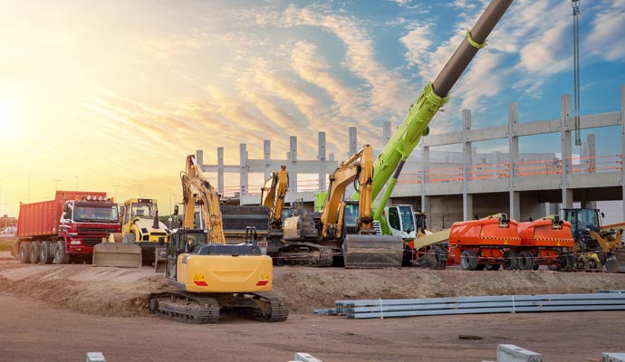 A clean construction site
