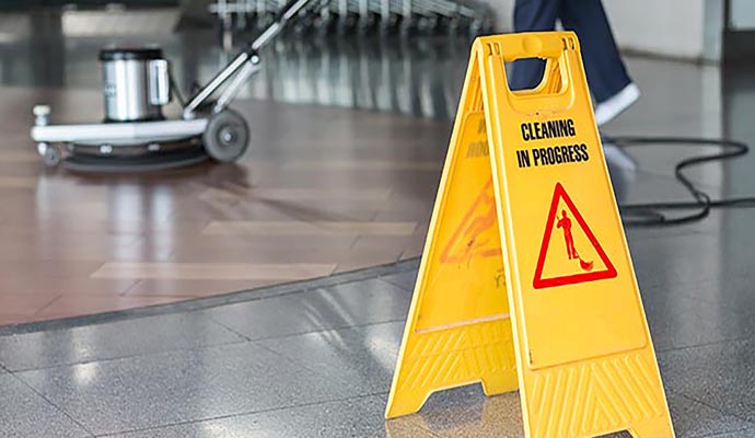 Professional floor cleaning
