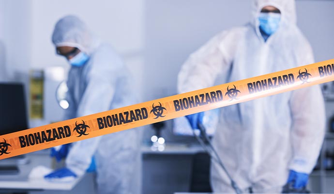 Biohazard cleanup service