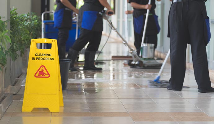 Office building cleanup