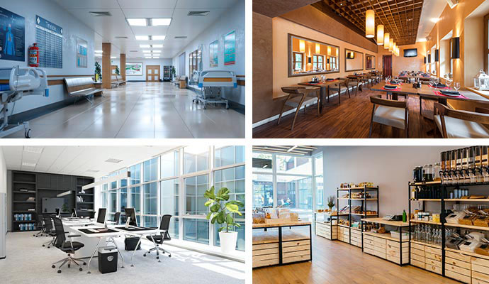 Collage of different industries