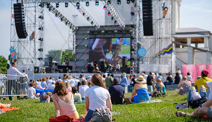 A concert venue