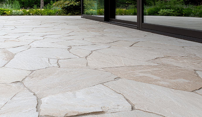 Clean stone floor