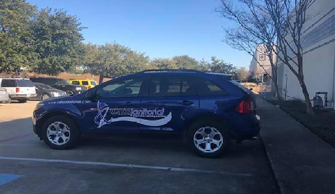 Valor Janitorial vehicle Valor Janitorial vehicle