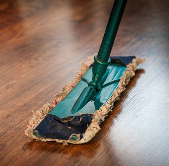 Hardwood floor cleaning