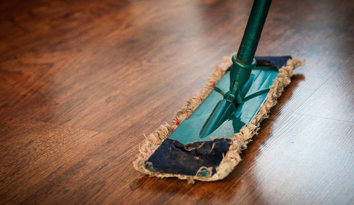 Hardwood floor cleaning