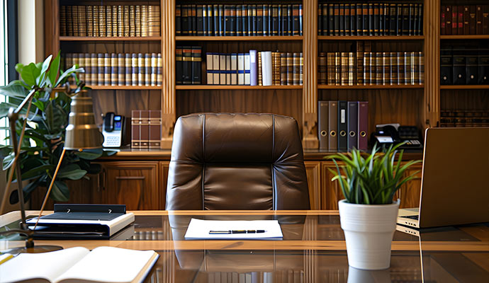 A Luxurious cleaning law office.