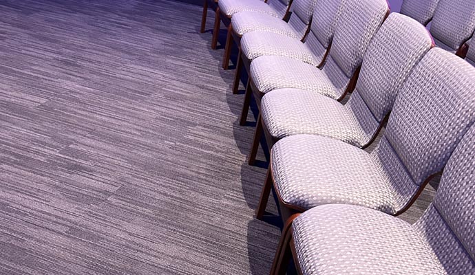 Clean church carpet