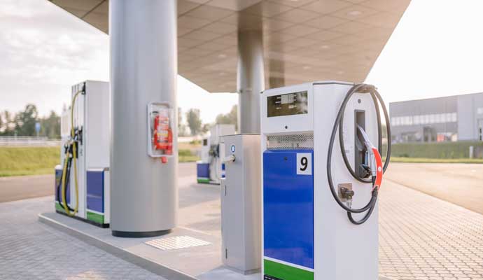 Clean gas station