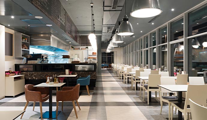 Clean restaurant