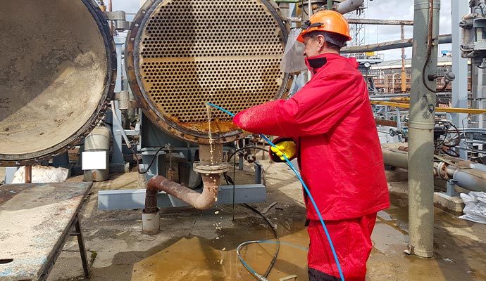 Professional oil and petroleum industry cleaning service