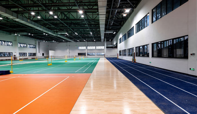 Clean indoor sports complexes