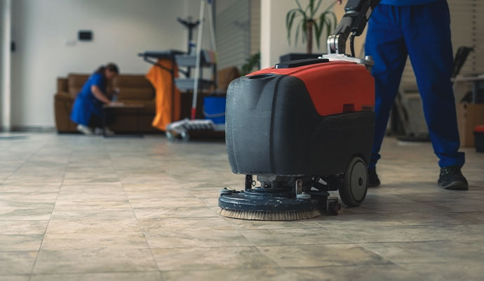 Professional concrete floor cleaning service