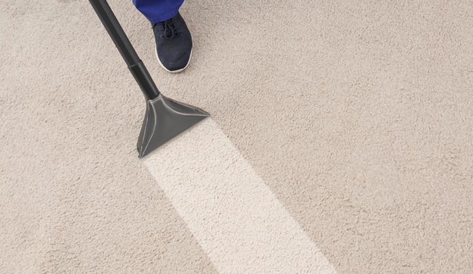 Dry carpet cleaning