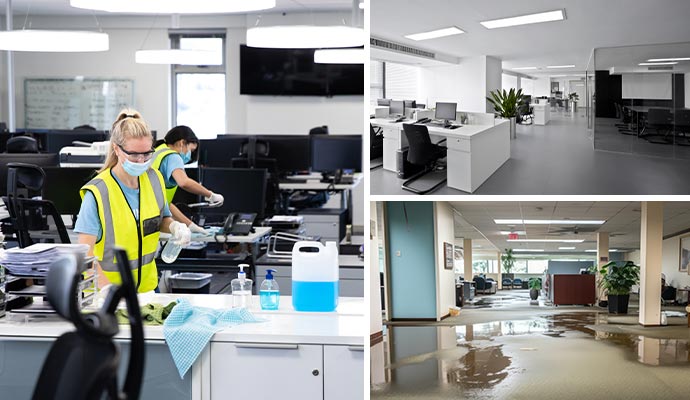 Office cleaning and restoration
