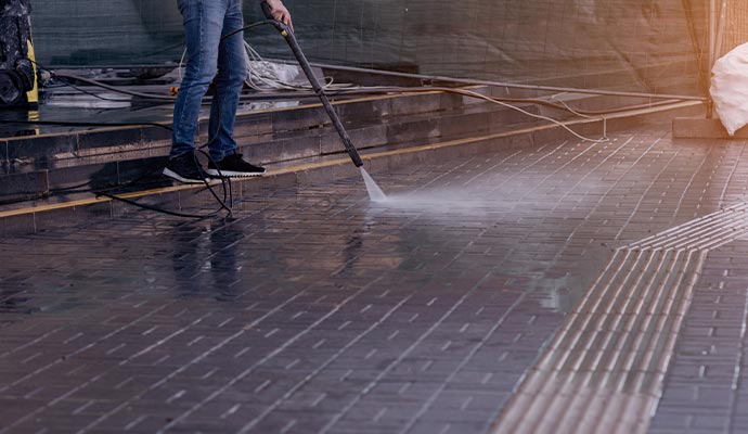 Pressure washing service