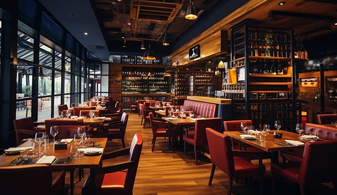 Well decorated restaurant