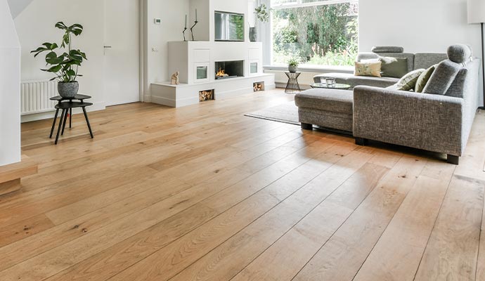 Clean wooden floor