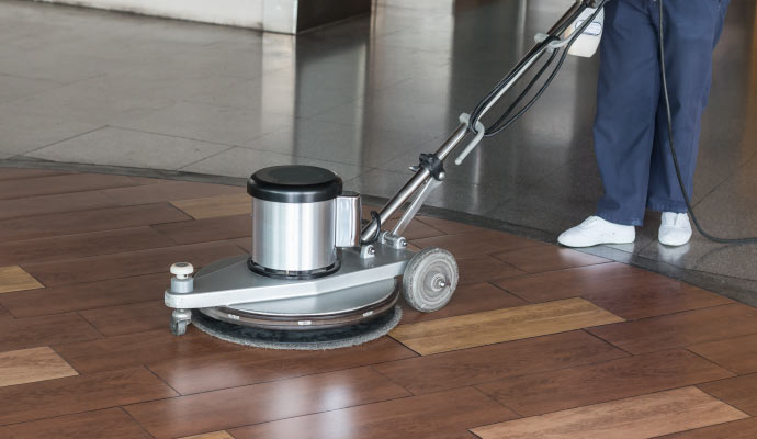 Professional wood floor cleaning